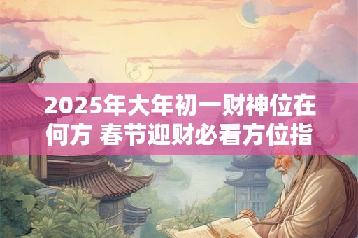 2025年大年初一财神位在何方 春节迎财必看方位指南