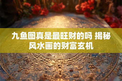 九鱼图真是最旺财的吗 揭秘风水画的财富玄机