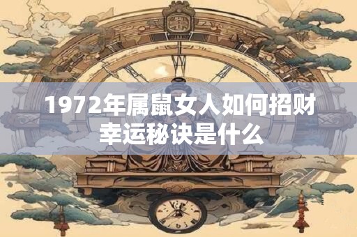 1972年属鼠女人如何招财 幸运秘诀是什么