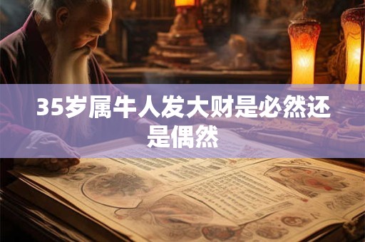 35岁属牛人发大财是必然还是偶然