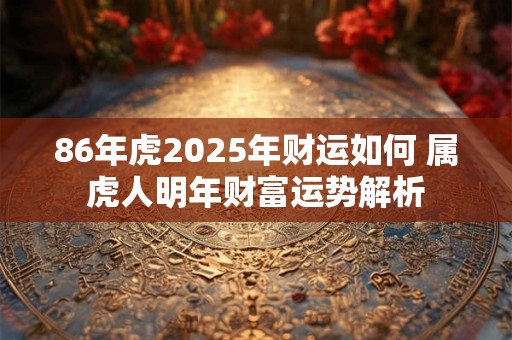 86年虎2025年财运如何 属虎人明年财富运势解析