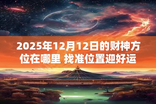 2025年12月12日的财神方位在哪里 找准位置迎好运