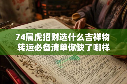 74属虎招财选什么吉祥物 转运必备清单你缺了哪样