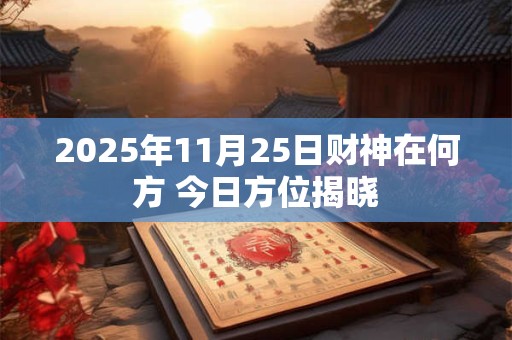 2025年11月25日财神在何方 今日方位揭晓