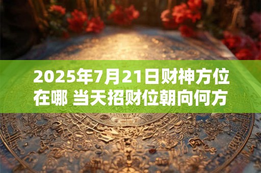 2025年7月21日财神方位在哪 当天招财位朝向何方