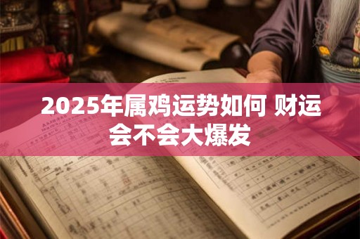 2025年属鸡运势如何 财运会不会大爆发