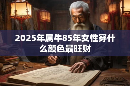 2025年属牛85年女性穿什么颜色最旺财