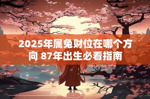 2025年属兔财位在哪个方向 87年出生必看指南