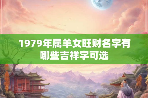 1979年属羊女旺财名字有哪些吉祥字可选