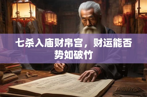 七杀入庙财帛宫，财运能否势如破竹