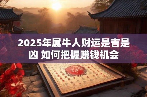 2025年属牛人财运是吉是凶 如何把握赚钱机会