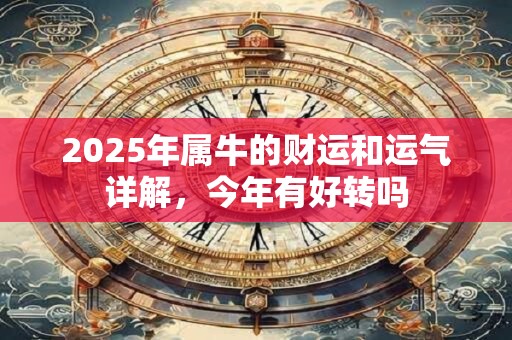 2025年属牛的财运和运气详解，今年有好转吗