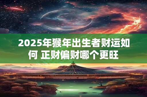 2026年猴年出生者财运如何 正财偏财哪个更旺 2026年猴年出生者财运如何 正财偏财哪个更旺