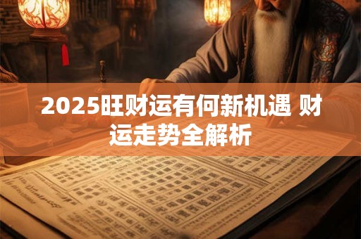 2025旺财运有何新机遇 财运走势全解析