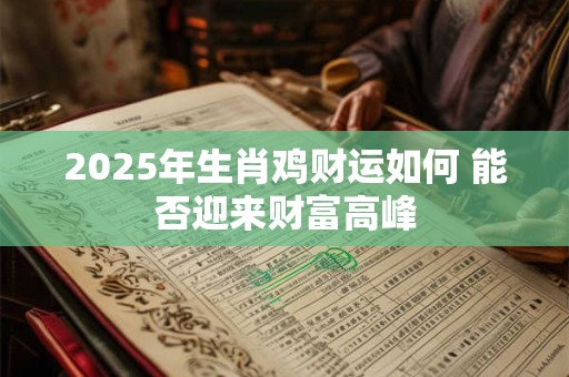 2025年生肖鸡财运如何 能否迎来财富高峰