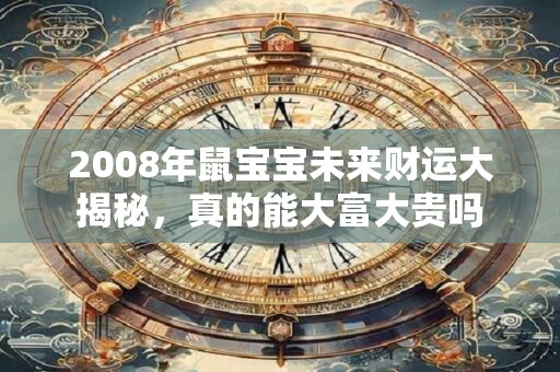 2008年鼠宝宝未来财运大揭秘，真的能大富大贵吗
