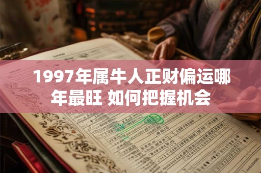 1997年属牛人正财偏运哪年最旺 如何把握机会