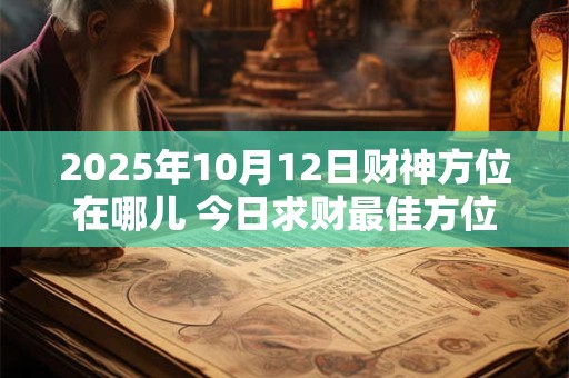 2025年10月12日财神方位在哪儿 今日求财最佳方位解析