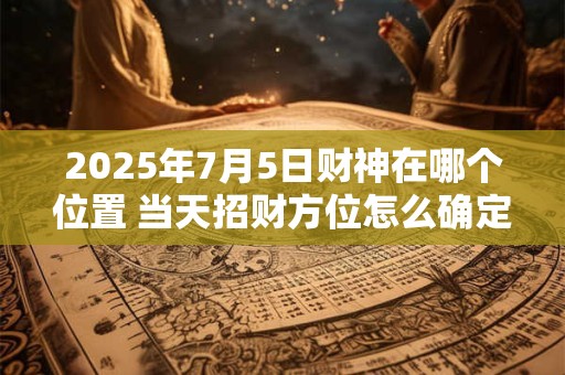 2025年7月5日财神在哪个位置 当天招财方位怎么确定