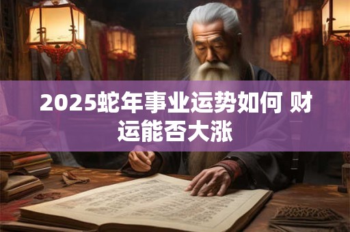 2025蛇年事业运势如何 财运能否大涨