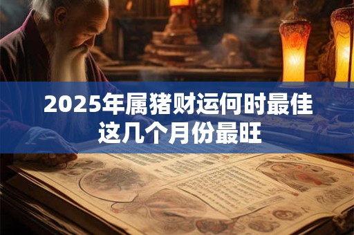 2025年属猪财运何时最佳 这几个月份最旺