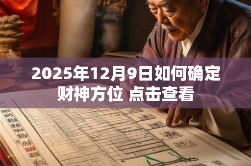 2025年12月9日如何确定财神方位 点击查看