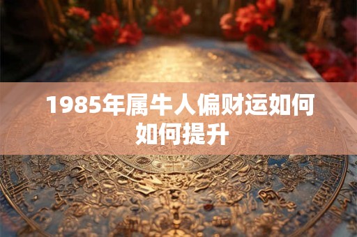 1985年属牛人偏财运如何 如何提升