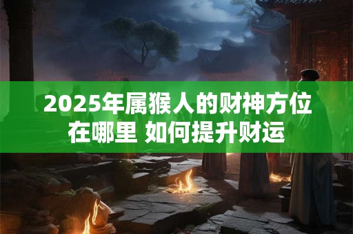 2025年属猴人的财神方位在哪里 如何提升财运