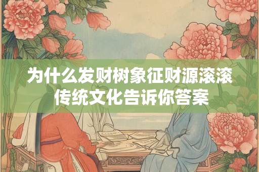 为什么发财树象征财源滚滚 传统文化告诉你答案
