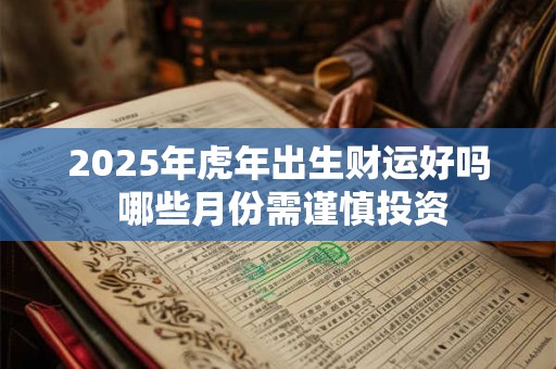 2025年虎年出生财运好吗 哪些月份需谨慎投资