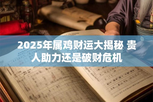 2025年属鸡财运大揭秘 贵人助力还是破财危机