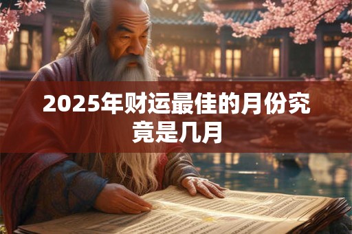 2025年财运最佳的月份究竟是几月