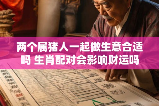 两个属猪人一起做生意合适吗 生肖配对会影响财运吗
