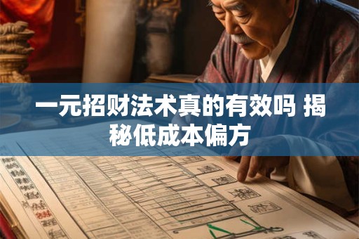 一元招财法术真的有效吗 揭秘低成本偏方