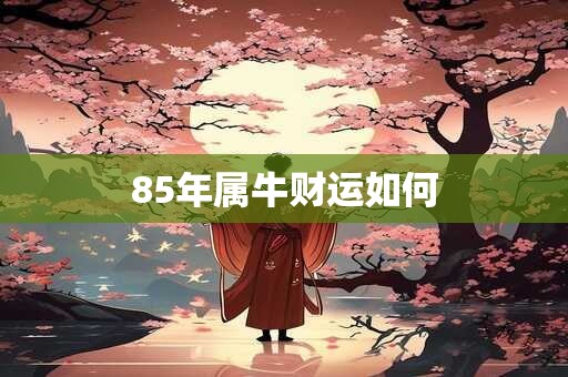 85年属牛财运如何