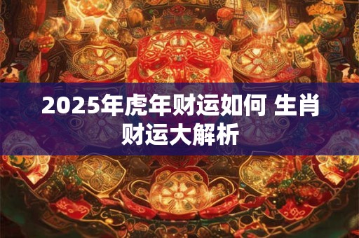 2025年虎年财运如何 生肖财运大解析