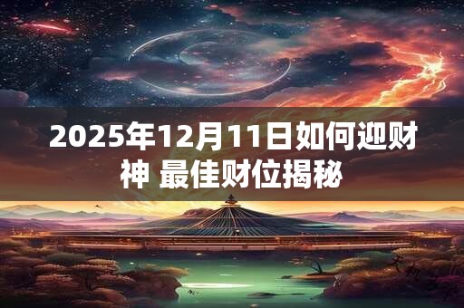 2025年12月11日如何迎财神 最佳财位揭秘