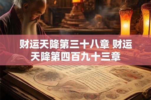 财运天降第三十八章 财运天降第四百九十三章
