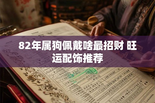 82年属狗佩戴啥最招财 旺运配饰推荐 82年属狗佩戴啥最招财 旺运配饰推荐