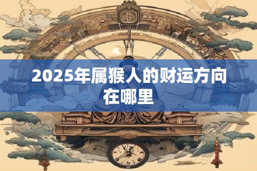 2025年属猴人的财运方向在哪里