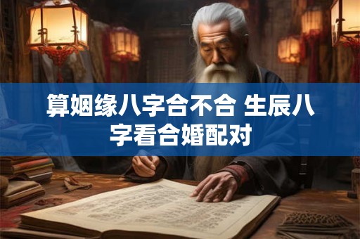 算姻缘八字合不合 生辰八字看合婚配对