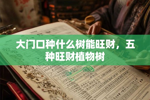 大门口种什么树能旺财，五种旺财植物树