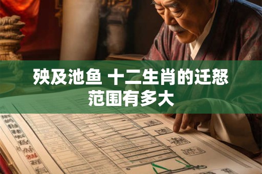 殃及池鱼 十二生肖的迁怒范围有多大