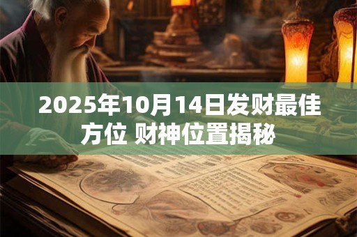 2025年10月14日发财最佳方位 财神位置揭秘