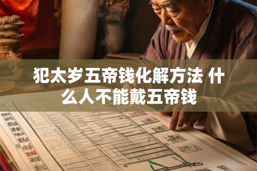 犯太岁五帝钱化解方法 什么人不能戴五帝钱