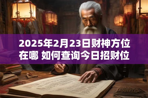 2025年2月23日财神方位在哪 如何查询今日招财位