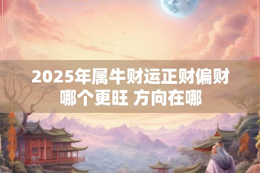 2025年属牛财运正财偏财哪个更旺 方向在哪