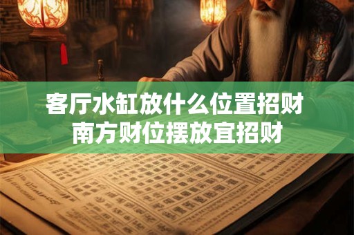 客厅水缸放什么位置招财 南方财位摆放宜招财