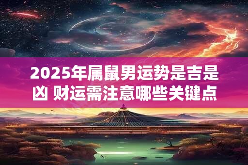 2025年属鼠男运势是吉是凶 财运需注意哪些关键点