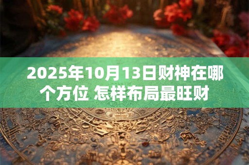 2025年10月13日财神在哪个方位 怎样布局最旺财